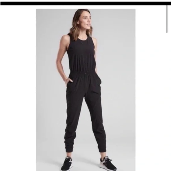 ATHLETA Black Jogger Style Jumpsuit - Picture 4 of 9